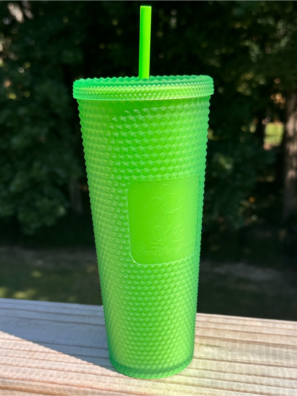 Starbucks x Disney Neon Green Studded Tumbler with Straw
